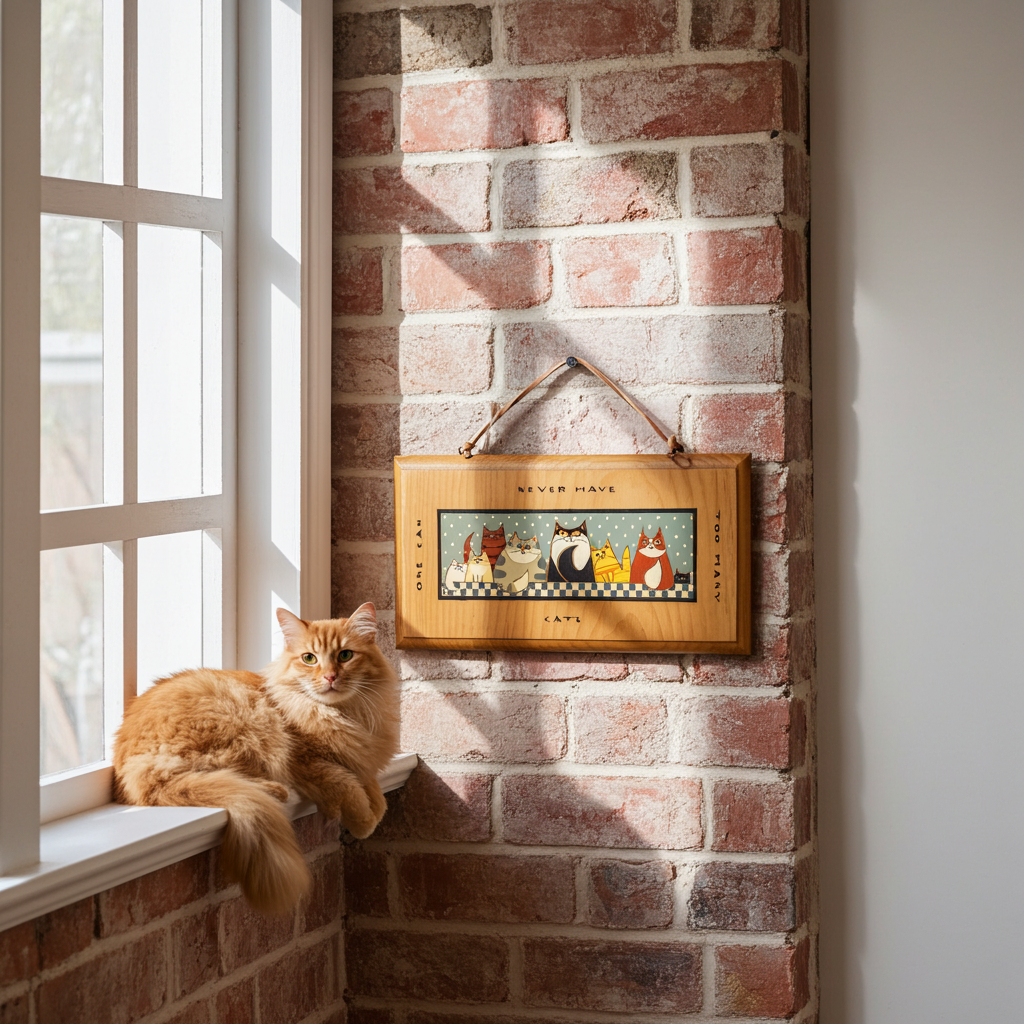One can never have too many cats on hand decor art