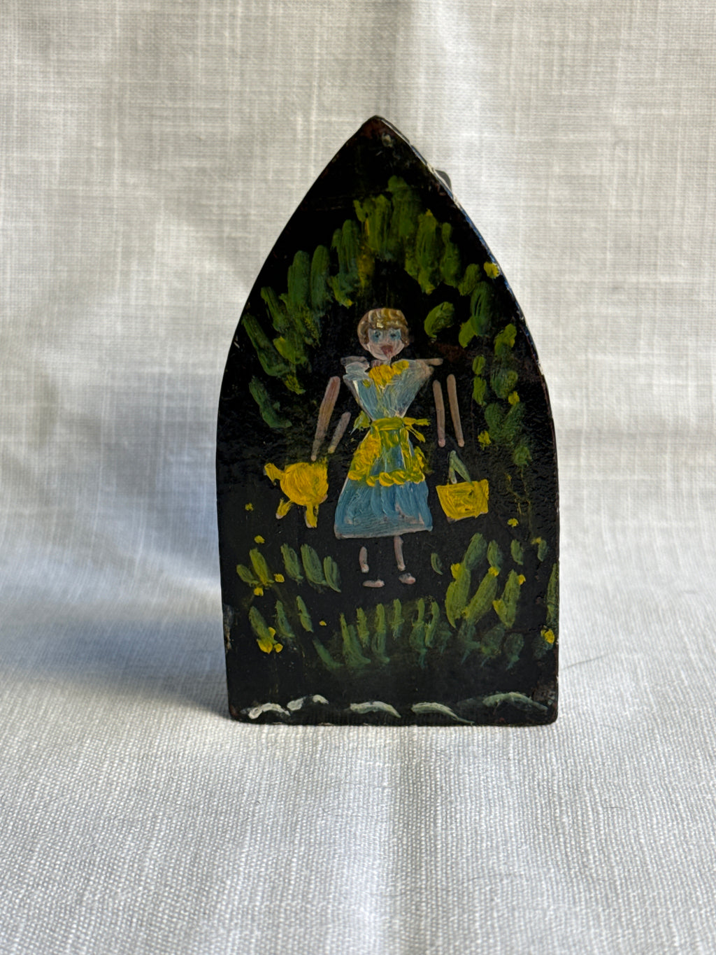Hand-painted Children’s 3.5” decorative Sad Iron