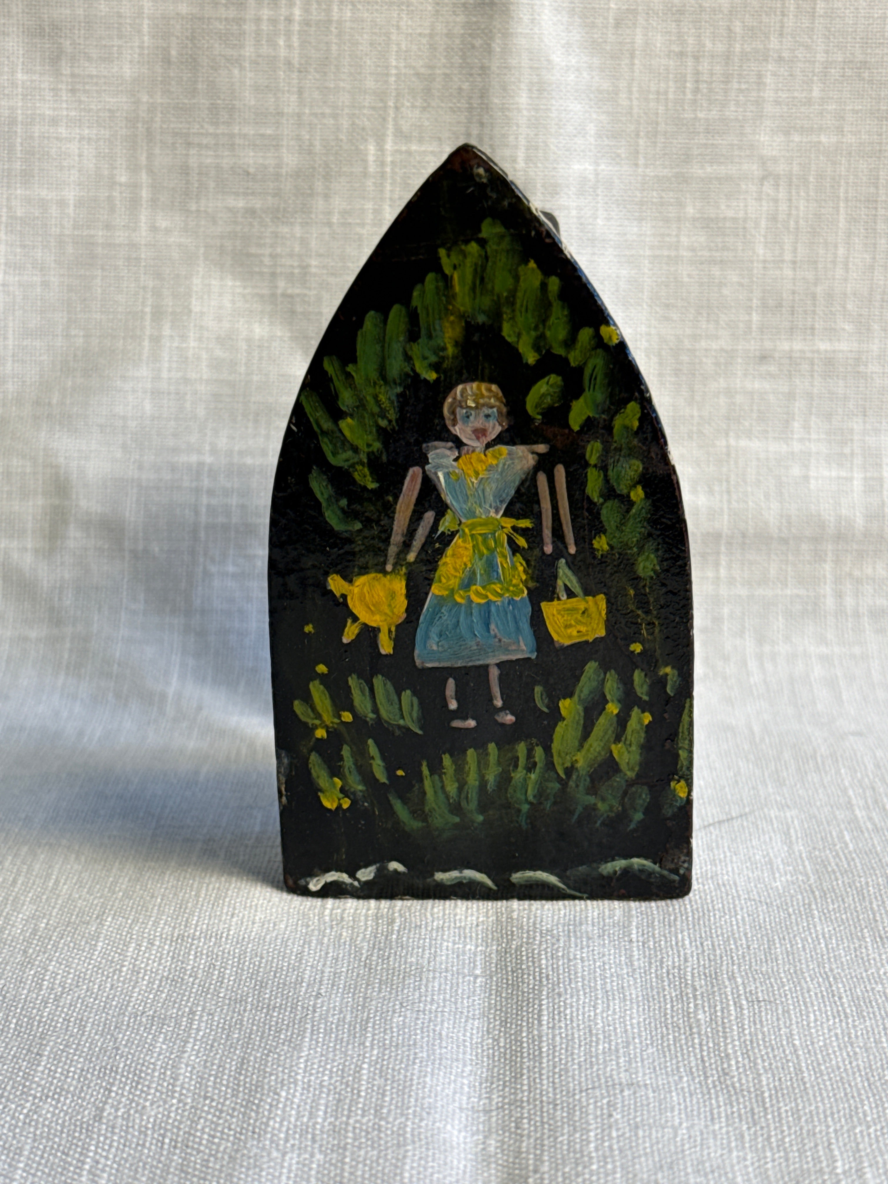 Hand-painted Children’s 3.5” decorative Sad Iron