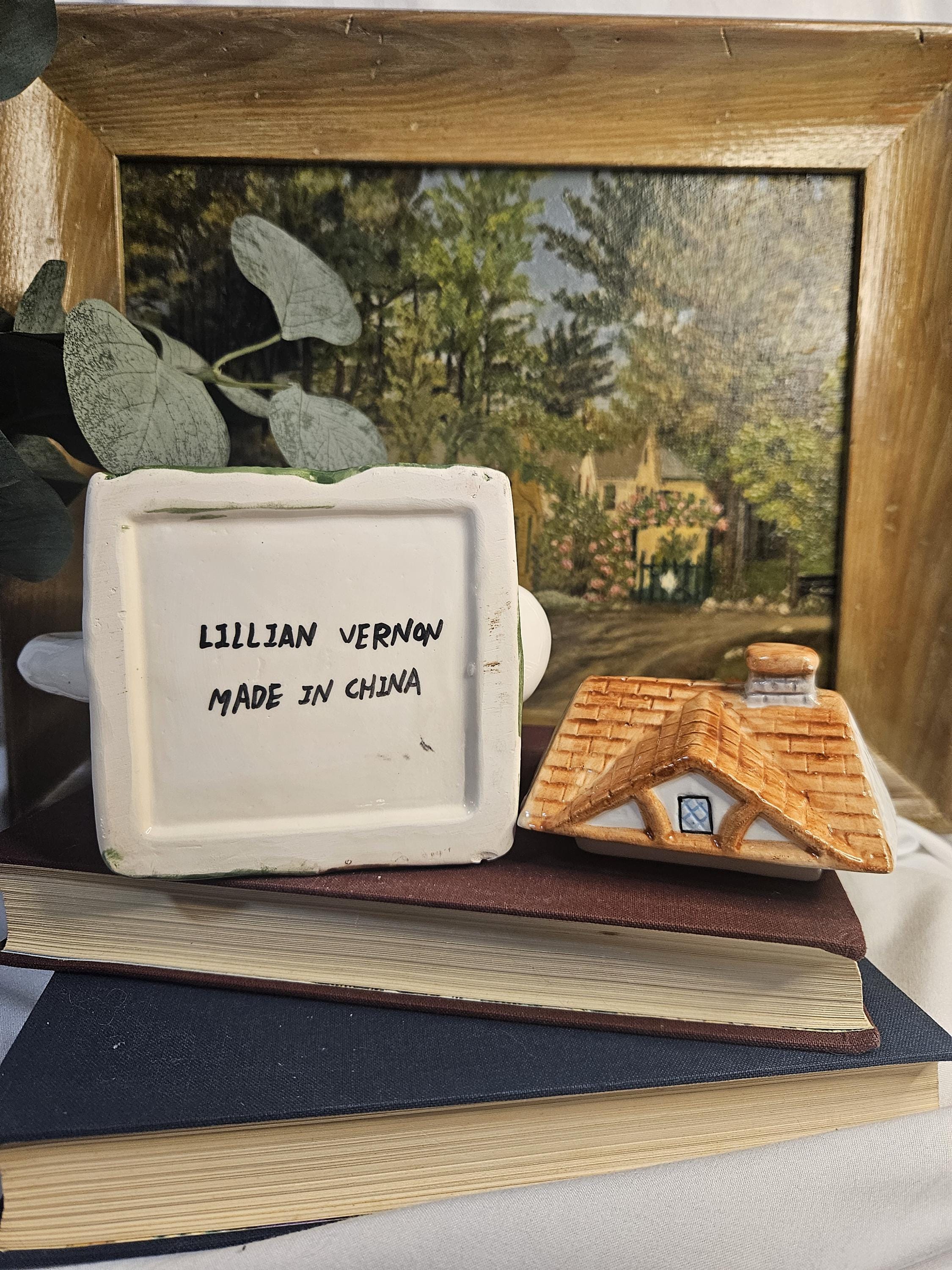 Vintage 1990's - Lillian Vernon Mini Teapot - "The Tea Shop"