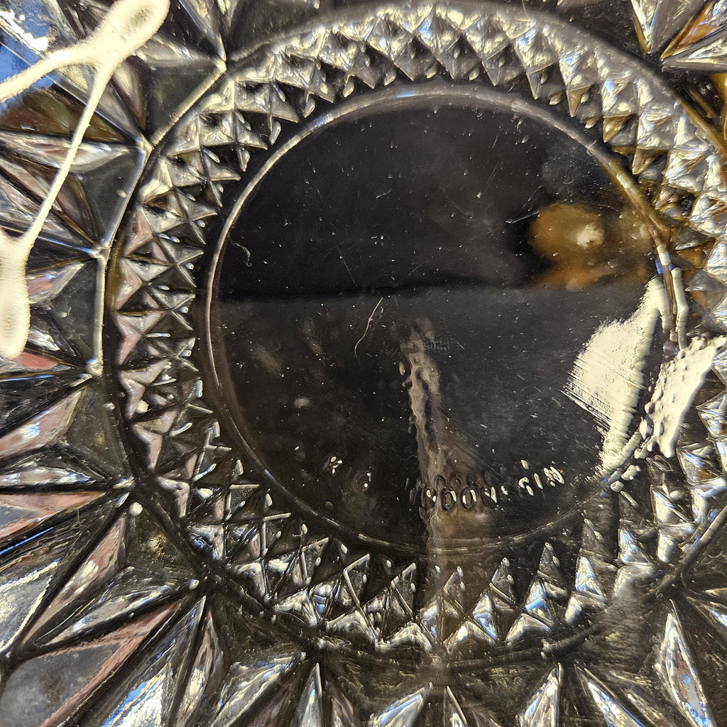 Heavy, Thick-cut Crystal - Trinket Dish - Ash Tray - KIG Indonesia - Vintage