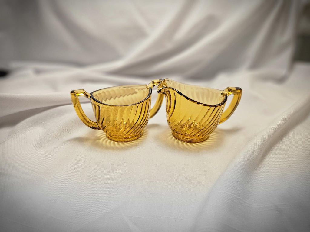 Marigold Vintage Cream and Sugar Set