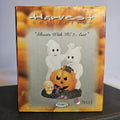 Ghosts and Pumpkin Figurine - Light up Pumpkin - Harvest Collection - Young Inc. - 2001 - Original Box