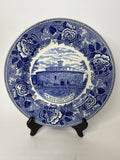10” Round Stone Dairy Barn Flow Blue Plate