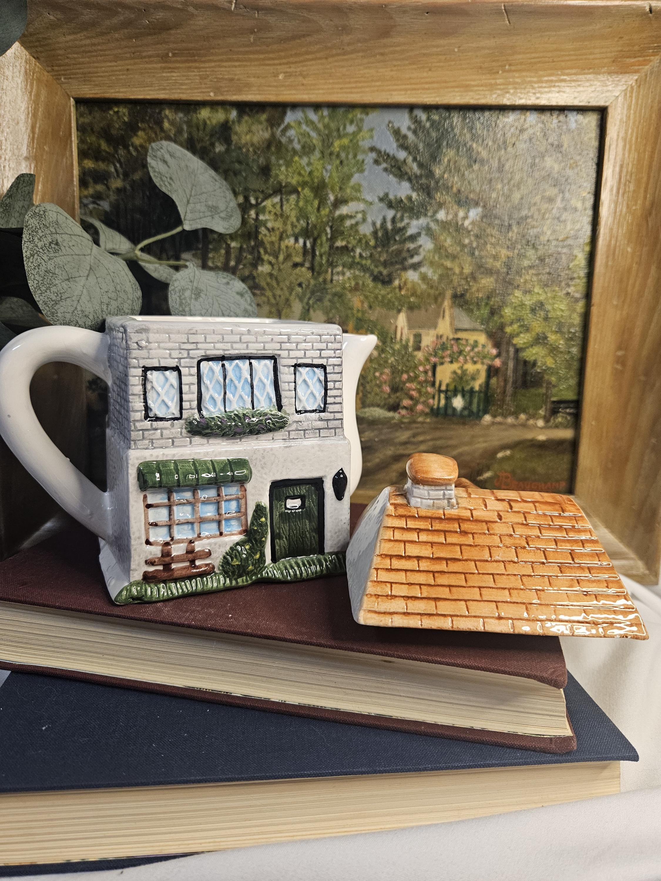 Vintage 1990's - Lillian Vernon Mini Teapot - "The Tea Shop"