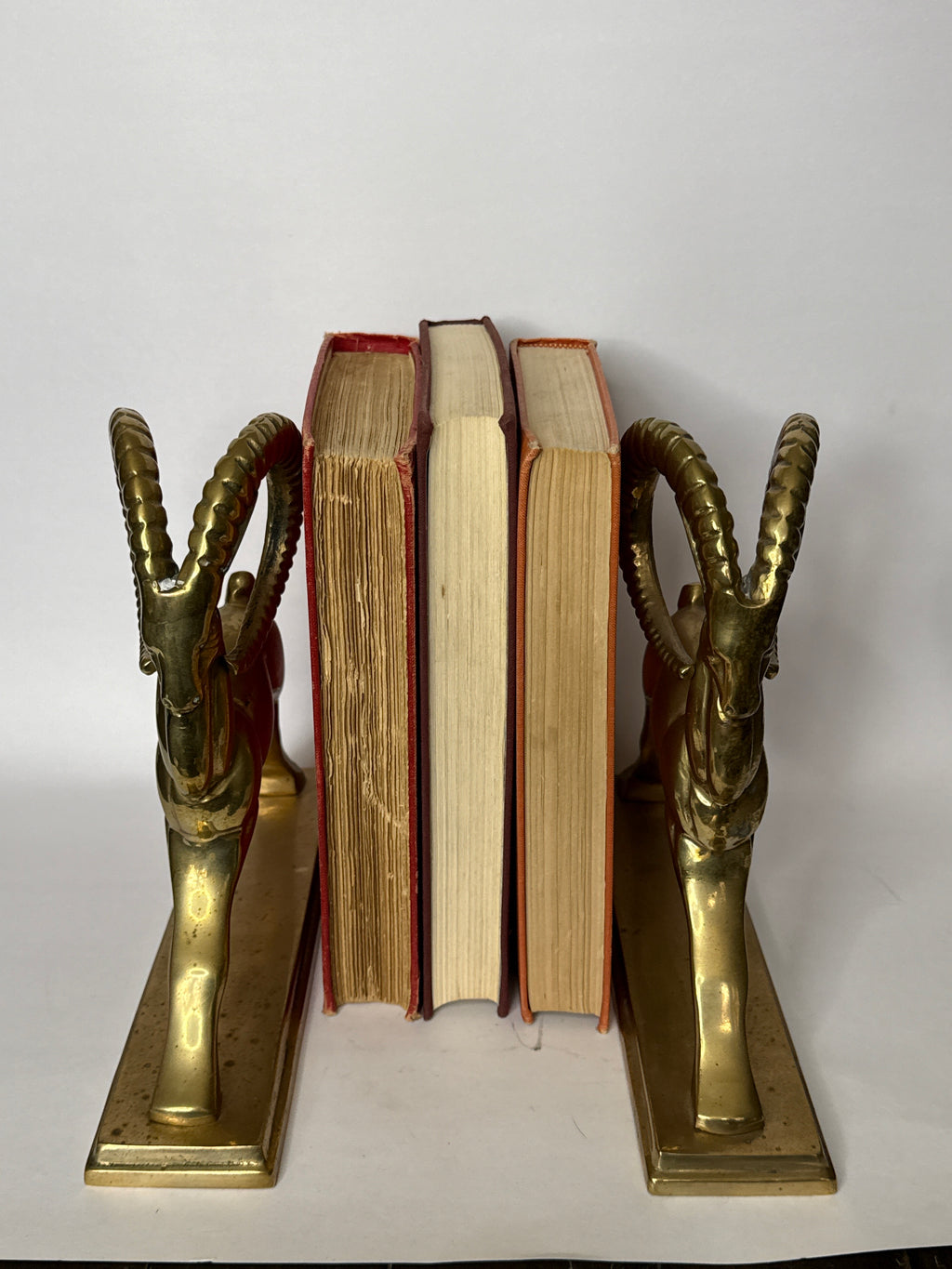 Brass Ibex Book Ends