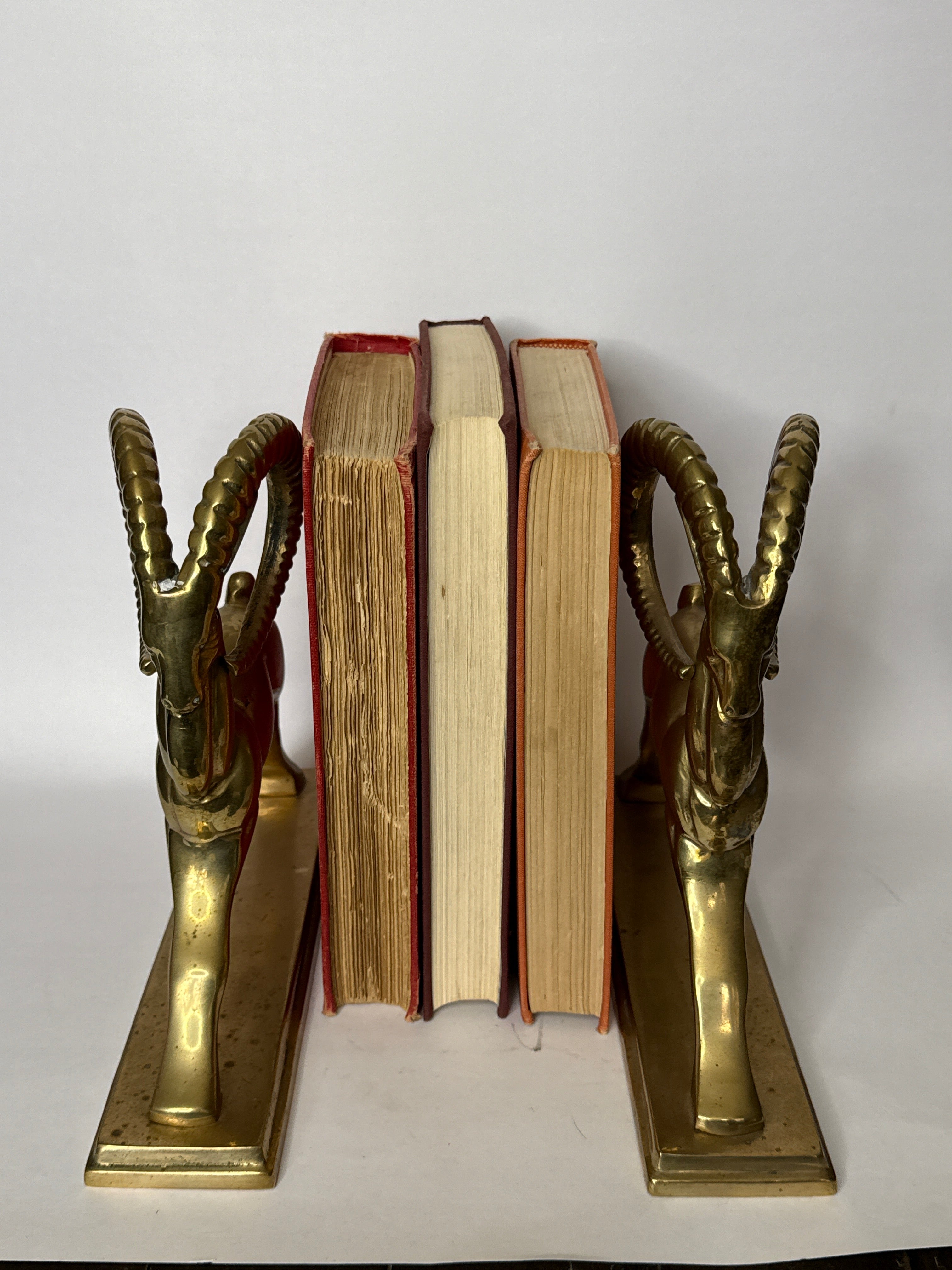Brass Ibex Book Ends