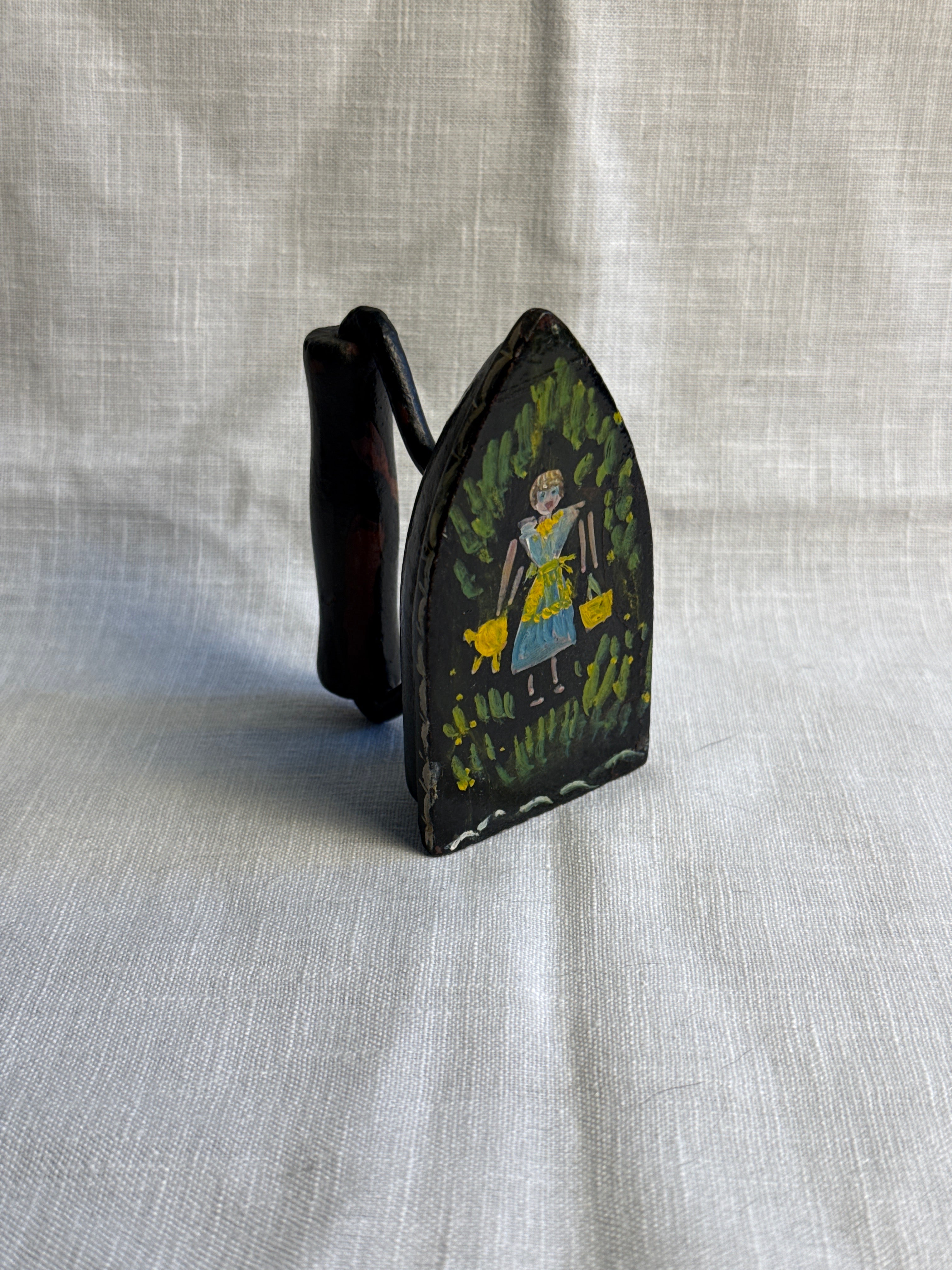 Hand-painted Children’s 3.5” decorative Sad Iron