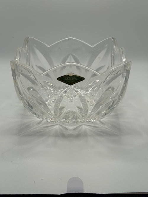 Shannon Crystal 24% Lead Crystal Lotus Bowl - Godinger Czech Republic
