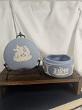 Kidney-shaped Wedgwood - Trinket Box - Jasperware - Vintage