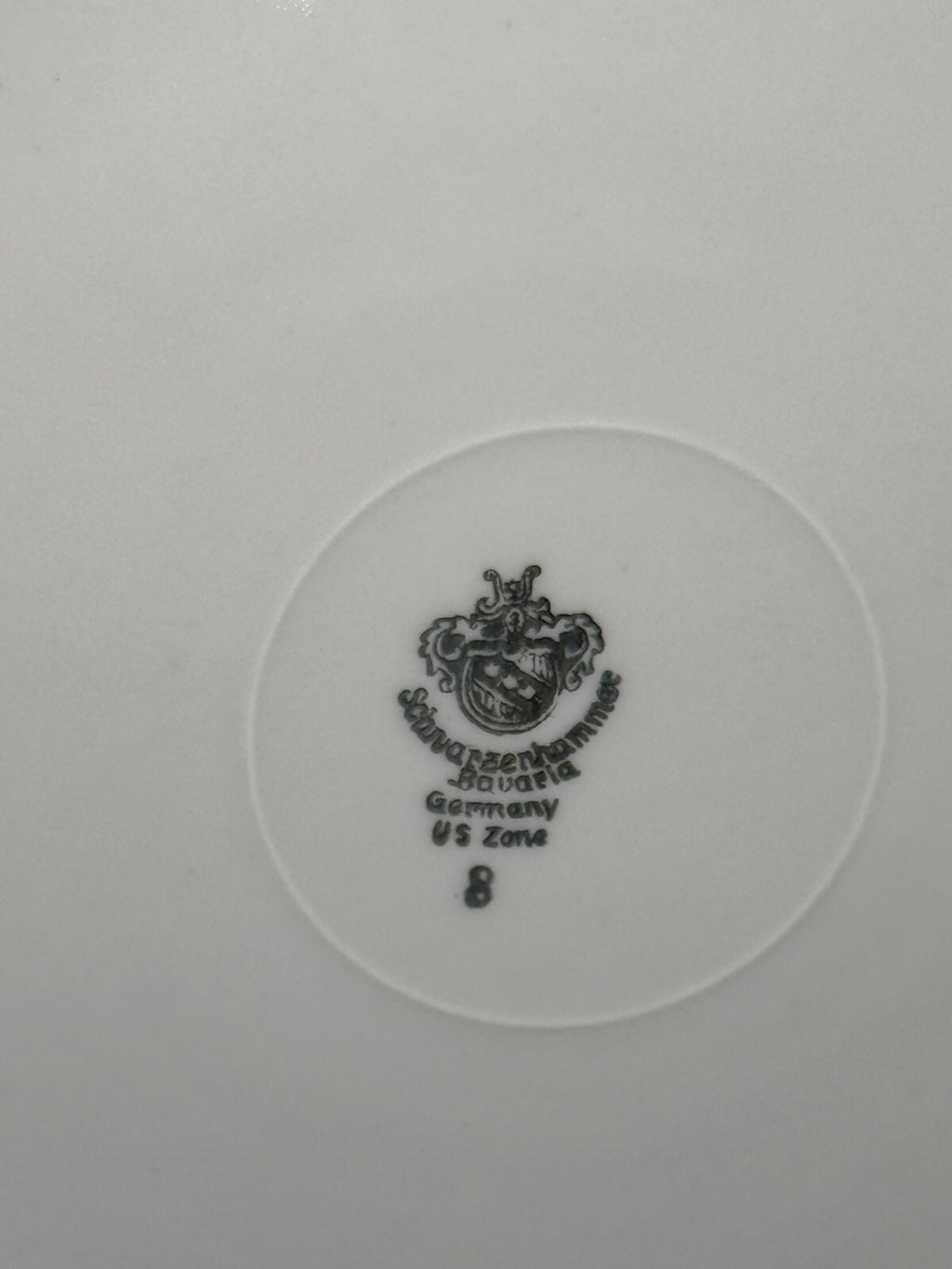Vintage WWII US Zone 8 Schwarzenhammer Bavaria Pierced Floral 10.5" Plate