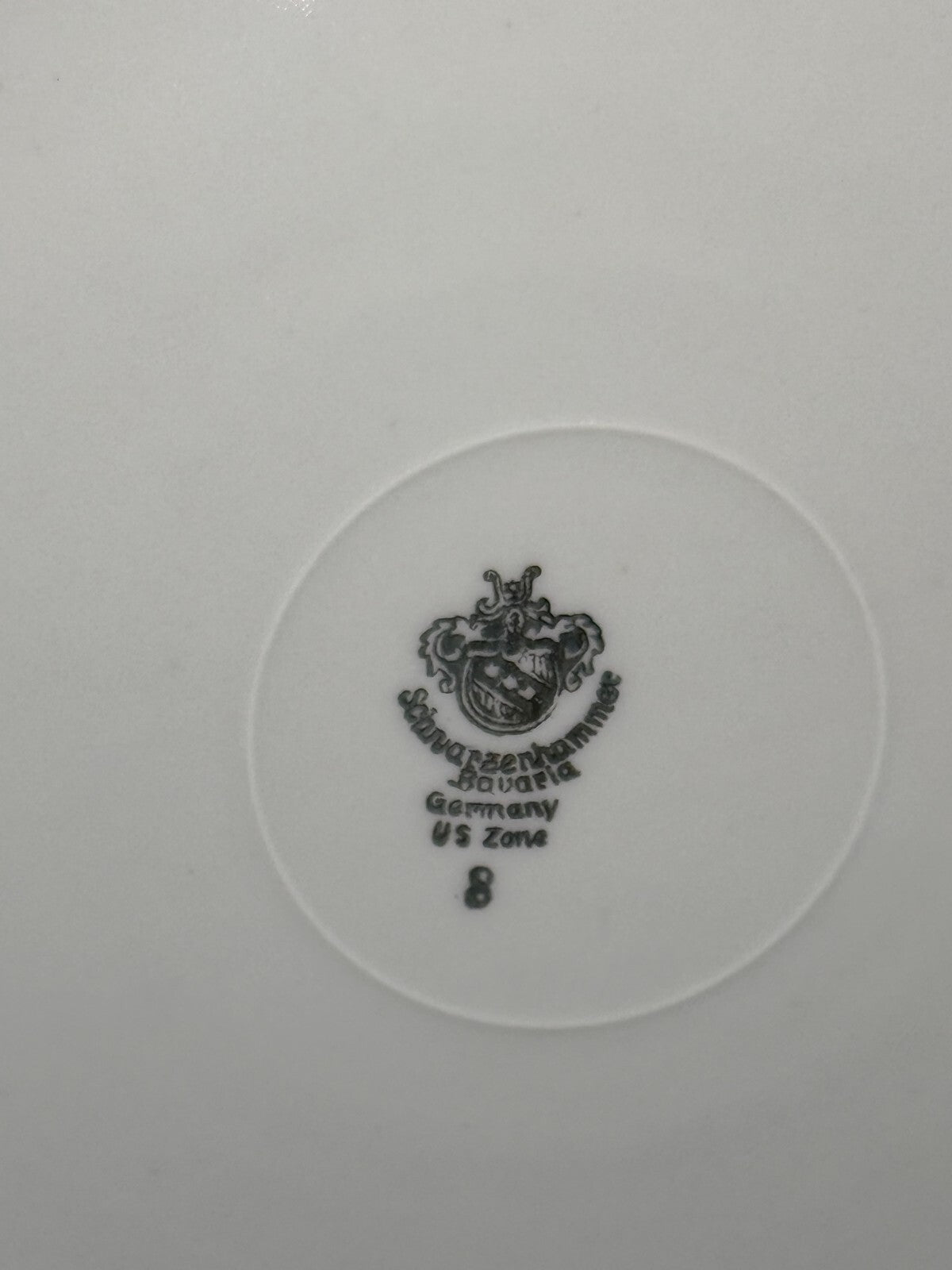 Vintage WWII US Zone 8 Schwarzenhammer Bavaria Pierced Floral 10.5" Plate