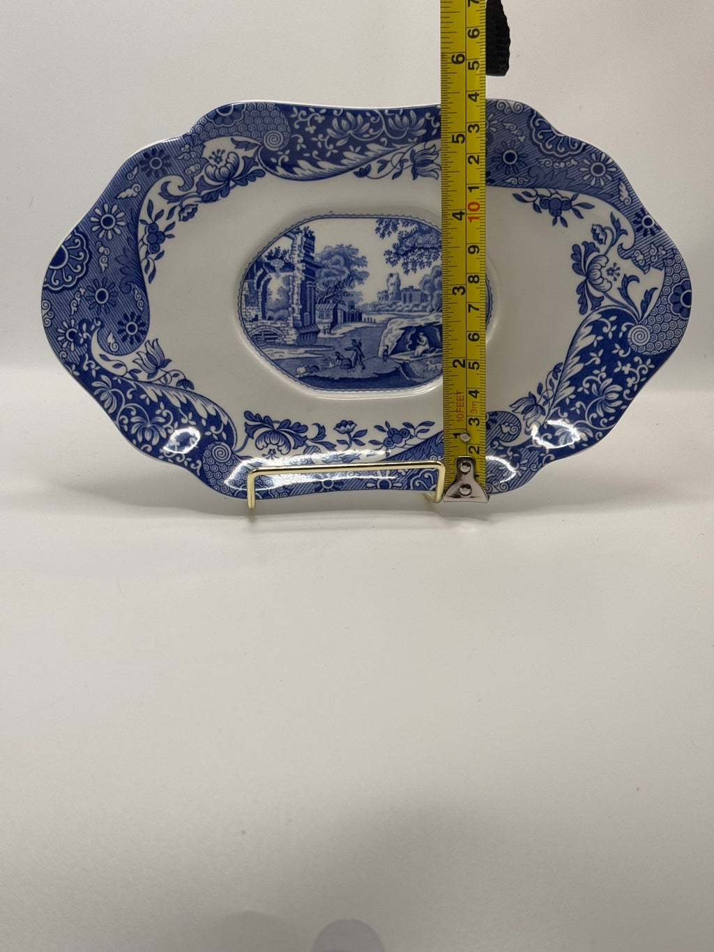 Spode Blue Italian Creamer and Oval Dish Set