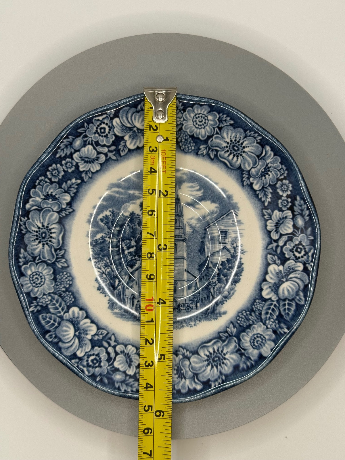 Vintage Liberty Blue Saucer 5.75” Staffordshire; england Ironstone.