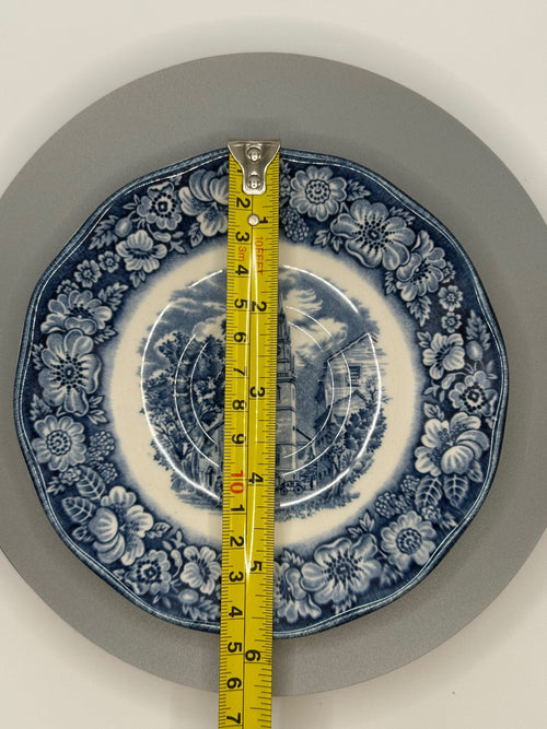 Vintage Liberty Blue Saucer 5.75” Staffordshire; england Ironstone.