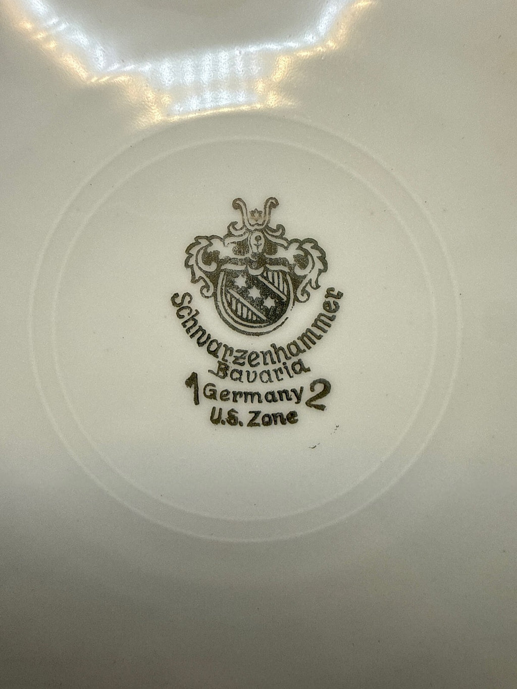 Vintage WWII US Zone Schwarzenhammer Bavaria Pierced Floral 7" Plates - Set of 6
