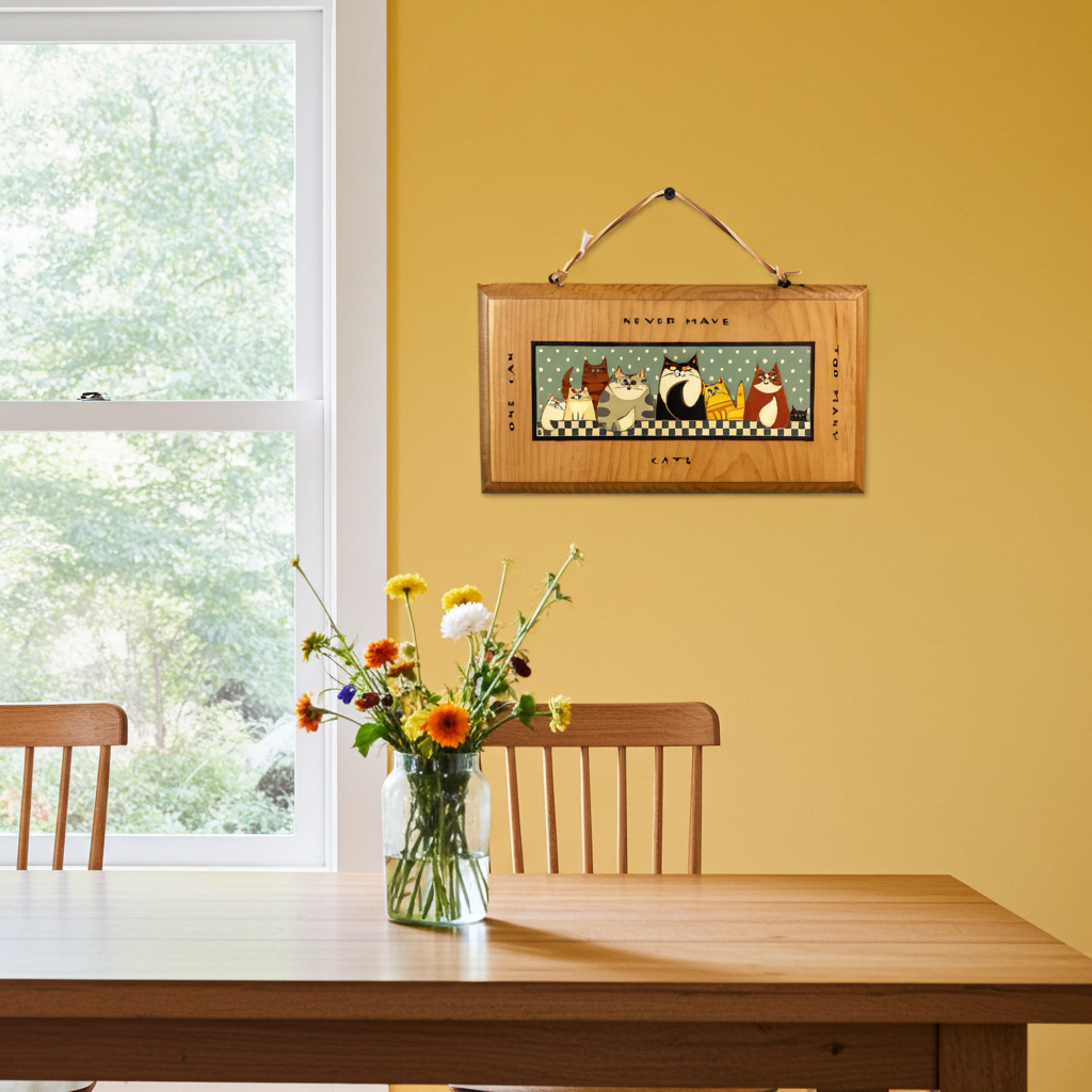 One can never have too many cats on hand decor art
